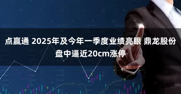 点赢通 2025年及今年一季度业绩亮眼 鼎龙股份盘中逼近20cm涨停